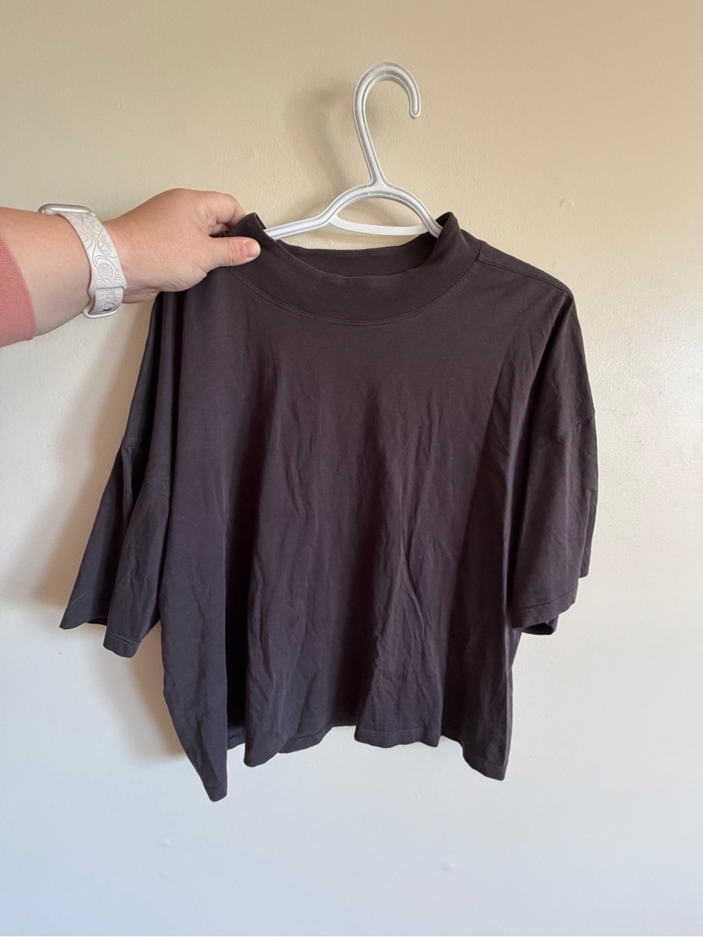 lululemon athletica Black Boxy Short Sleeve Tee